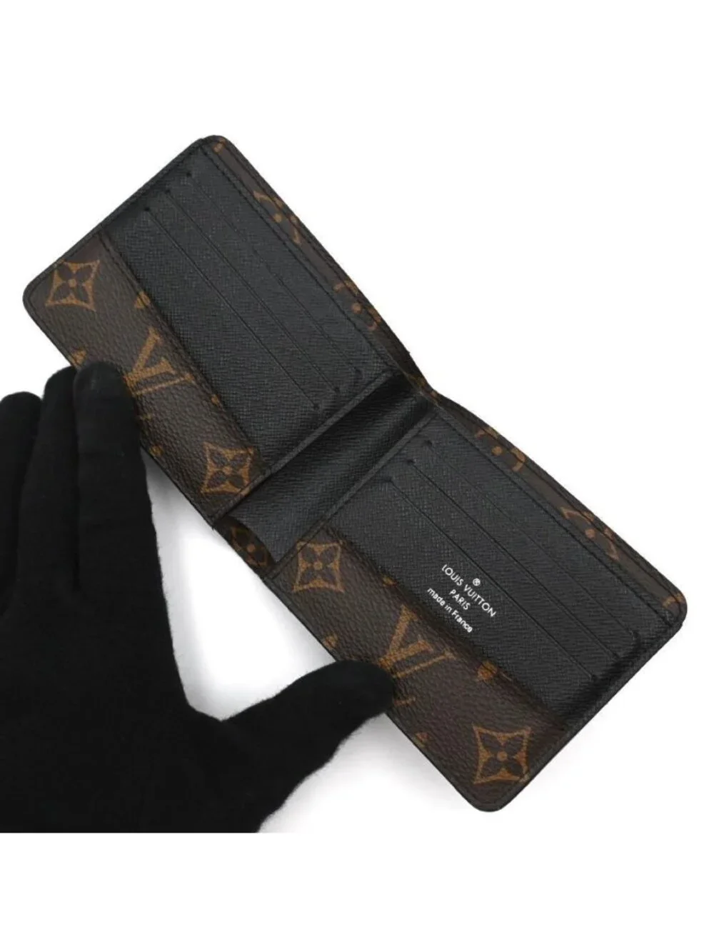 Louis Vuitton Monogram Macassar Portefeuille Multiple Bifold Wallet